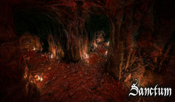 Spooky dungeon under Sanctum.