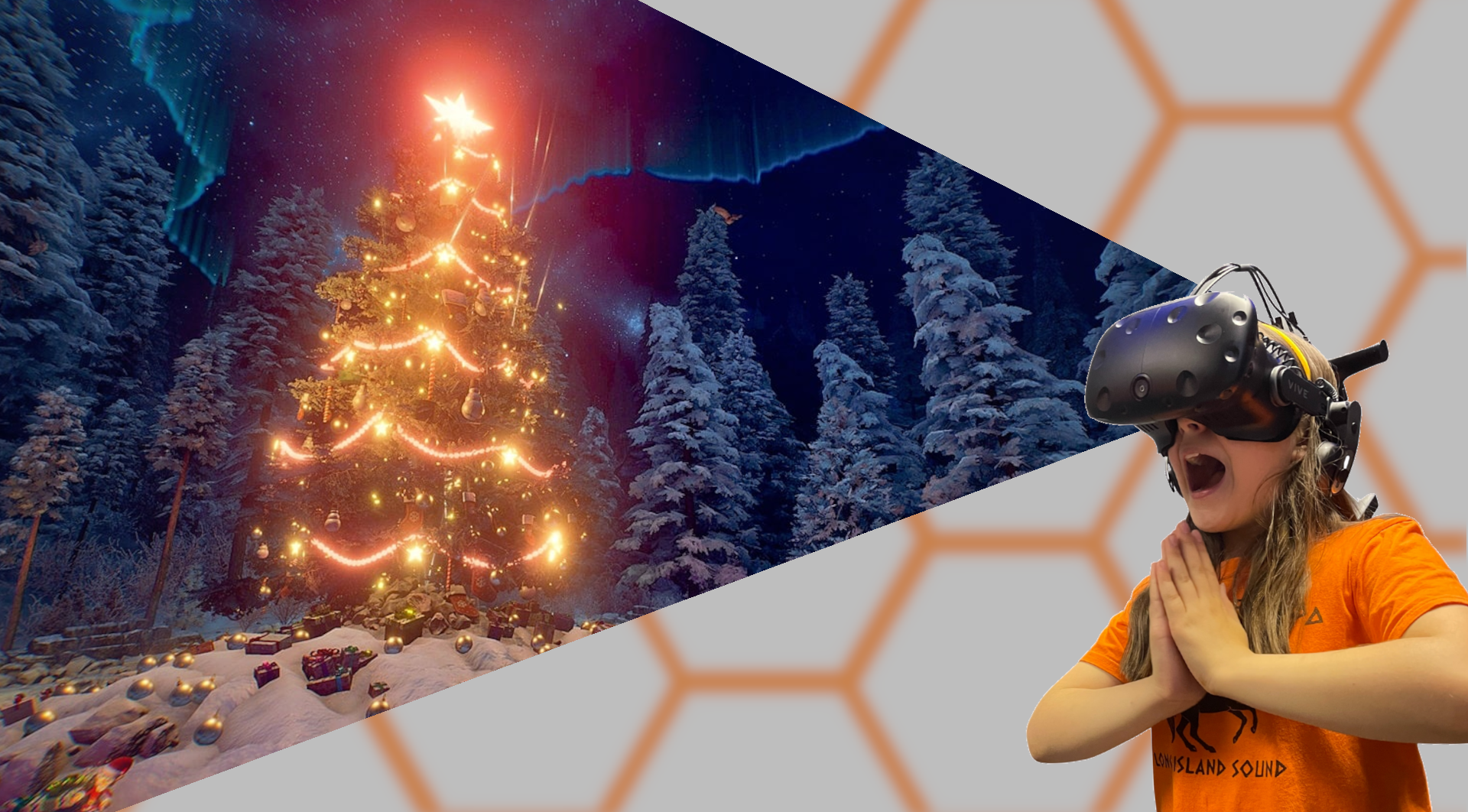 Virtual Reality transports you to lapland to save christmas.